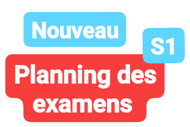 Lire la suite à propos de l’article Plannings des Examens  du S1